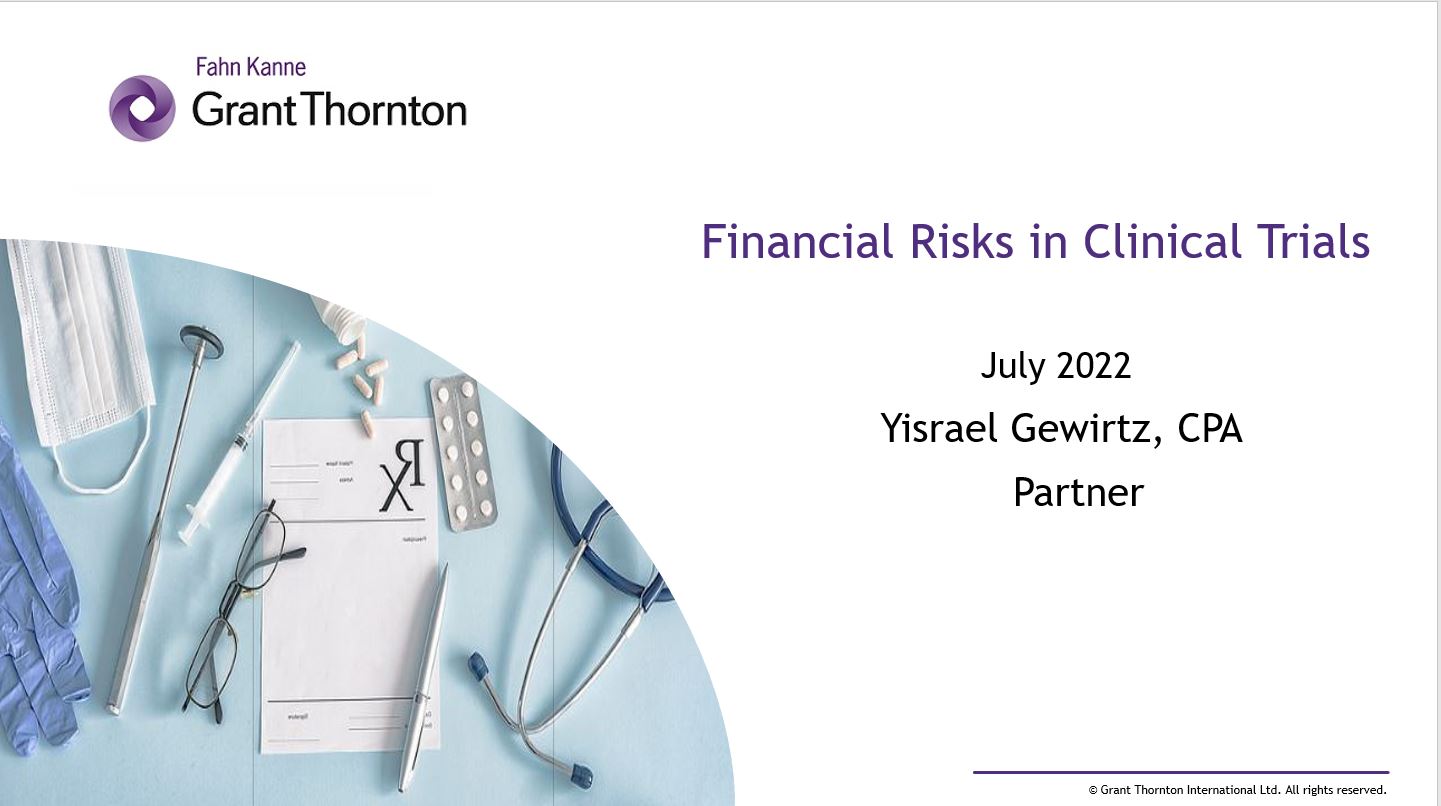 Financial Risks in Clinical Trials